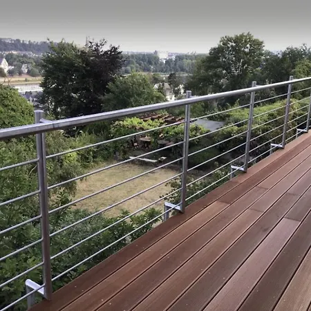 Aussichtszimmer Mit Modernem Glasbad Und Balkon Koblenz  Exterior photo